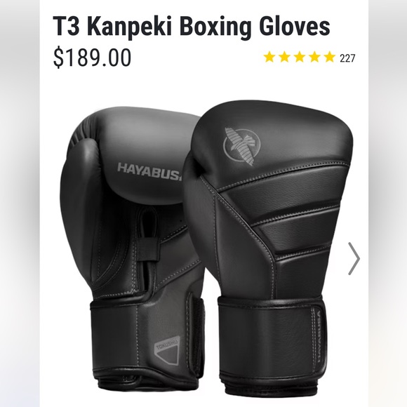 Hayabusa T3 Kanpeki Boxing Gloves - Picture 4 of 4